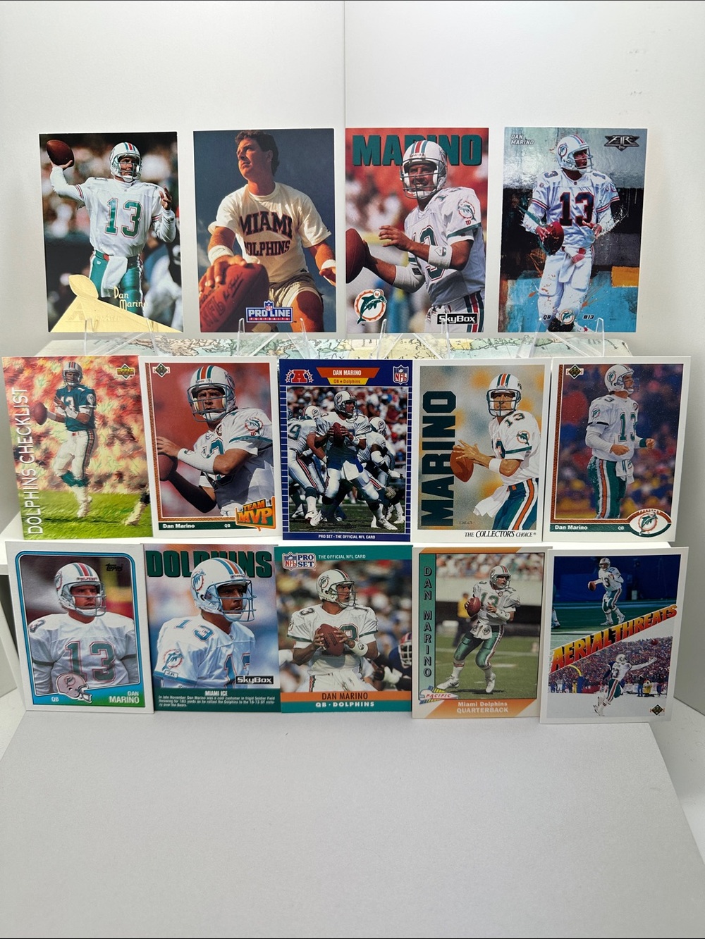 Dan Marino Dolphins Vintage 14 card lot